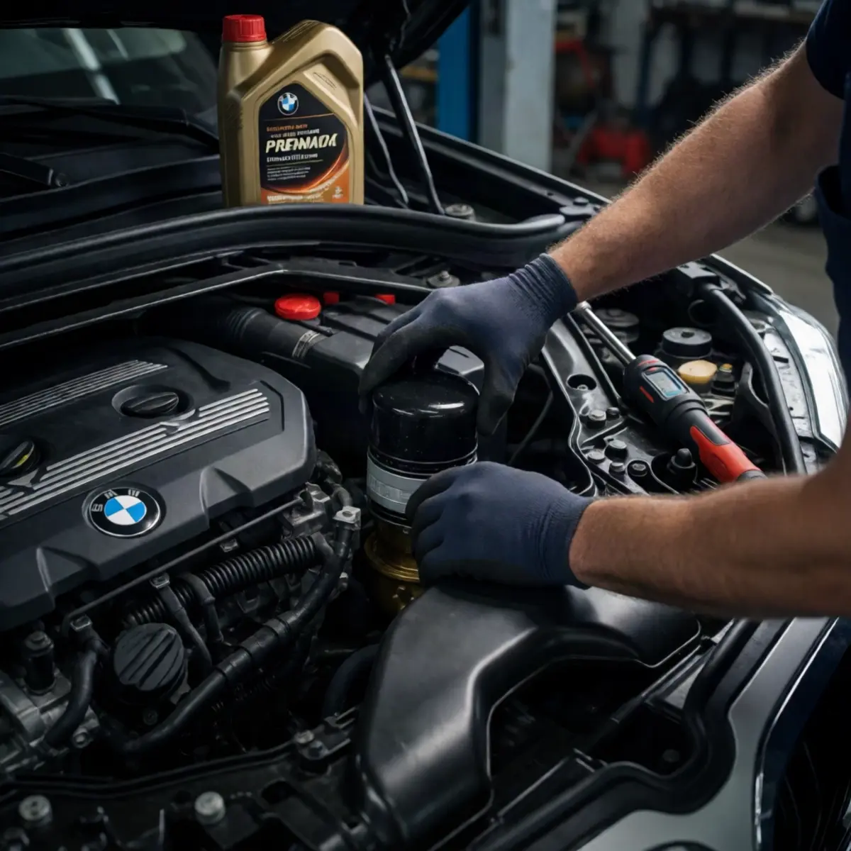 Замена масла в двигателе BMW X1: инструкция и допуски масла