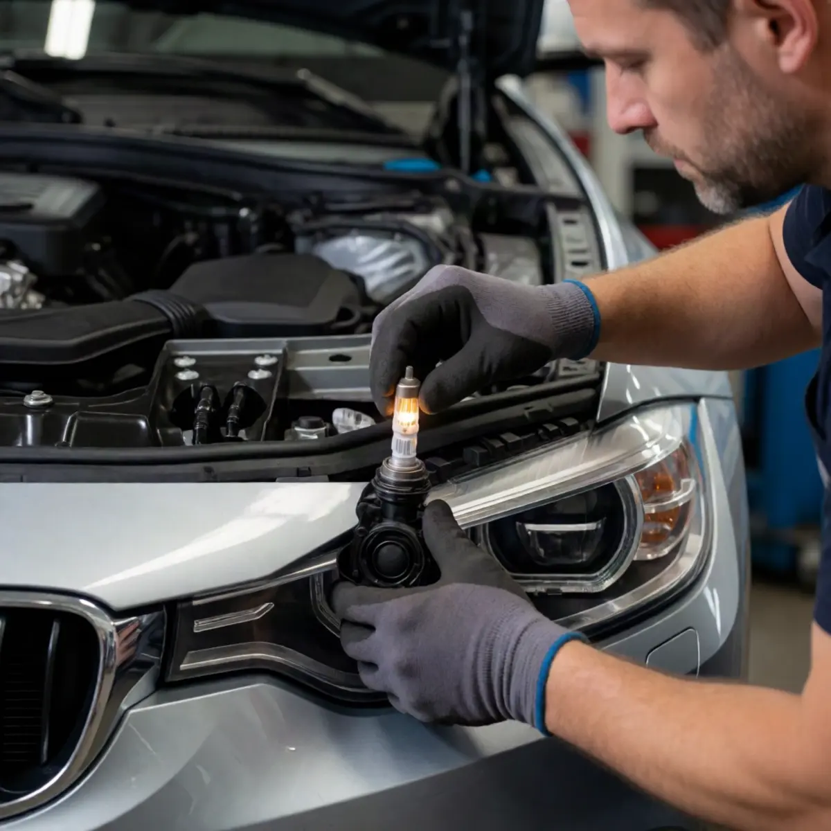 Замена лампочки ближнего света BMW: пошаговая инструкция для всех моделей