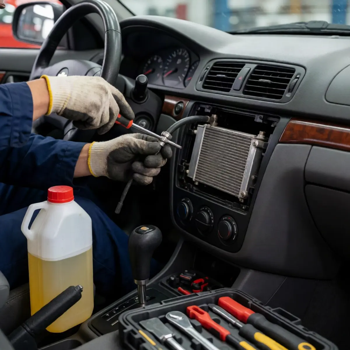 Замена радиатора печки Chevrolet Lacetti: руководство